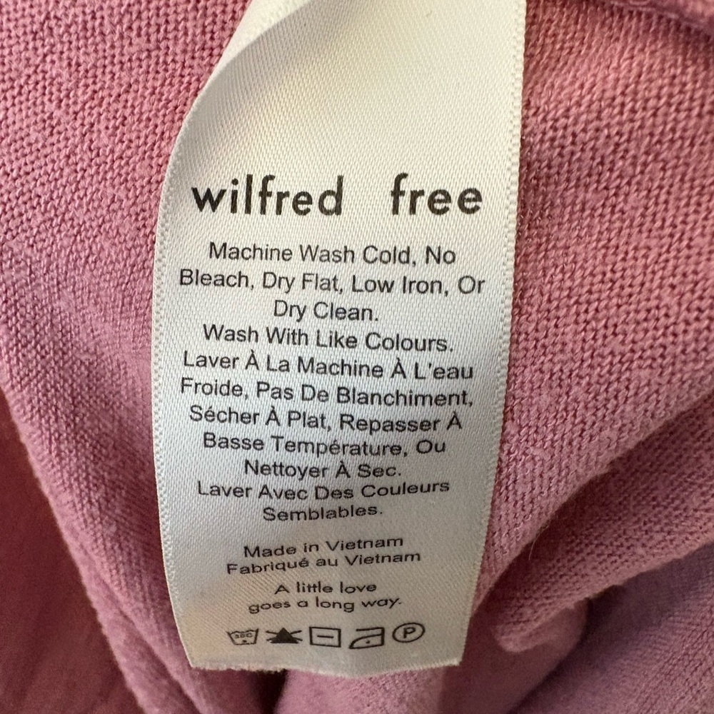 Aritzia Wilfred Free Dusty Pink Sleeveless Tank Dress Size Extra Small - Picture 10 of 12